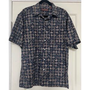 Tori Richard Blue Casual Button Down Shirt